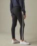 Women's No-BS High Rise Pant White Stripe - Super Black